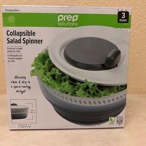 Collapsible Salad Spinner - Prep Solutions - 3 Quart, NWT